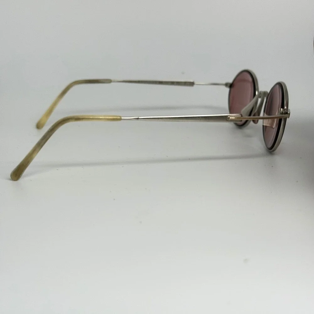 Rodenstock R2439 B Oval Silver Gold Metal Eyeglasses Rose Tinted Lenses 140